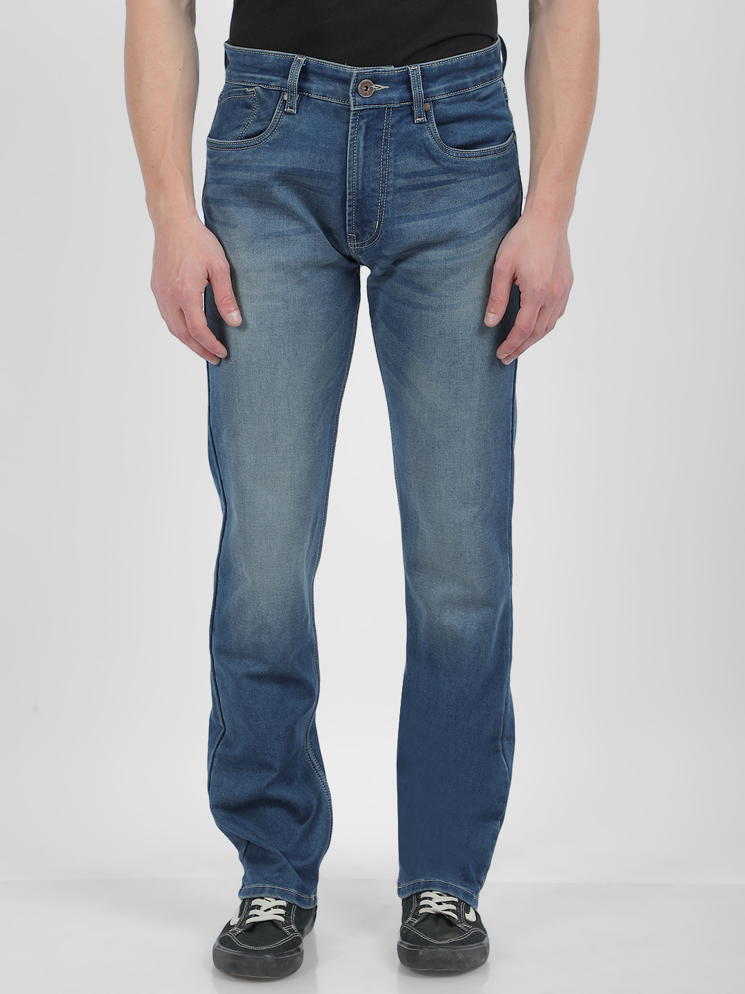 Numero Uno Men Faded Blue Jeans